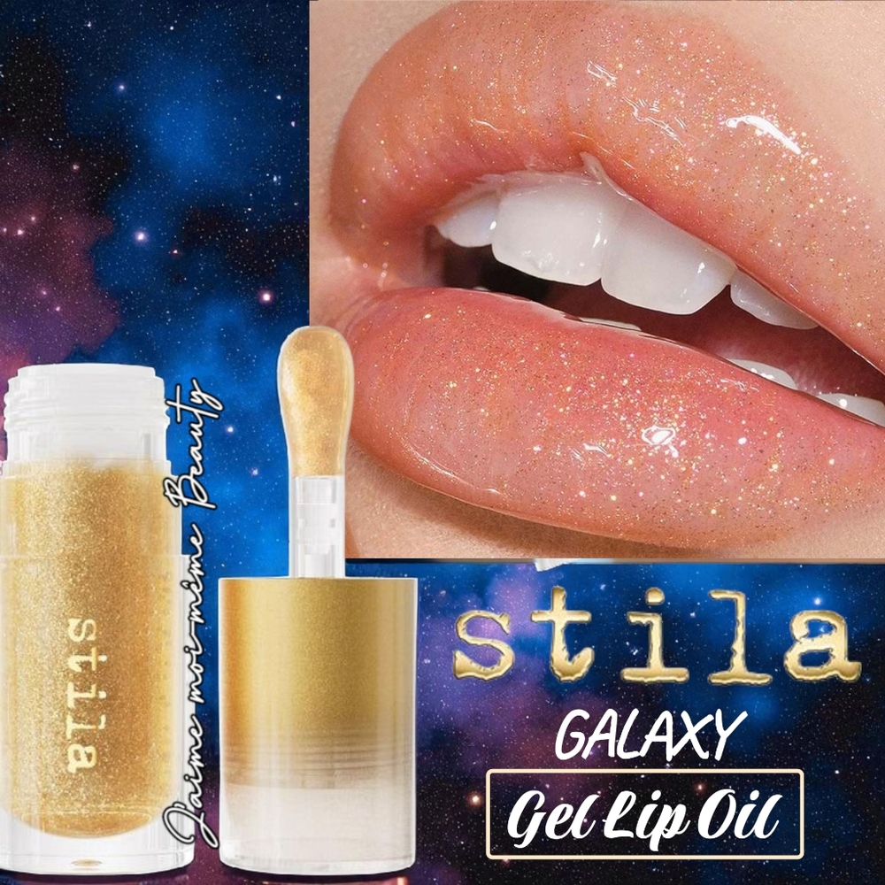 Stila Heaven's Dew Galaxy Lip Oil GEL (Shimmering Gold Sparkle)